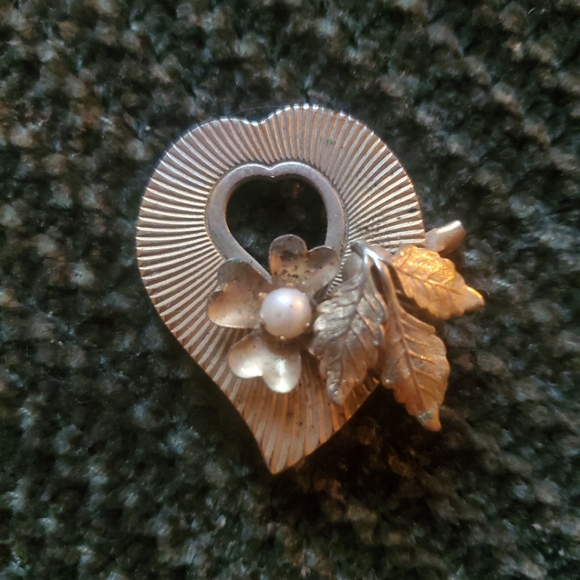 Vintage Costume Jewelry Lot 7 Pieces Rhinestone Faux Pearl Brooch Clip On... - Picture 14 of 16